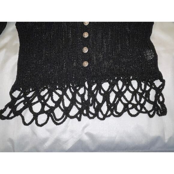 DaLYA Collection Sweater - Size M/L - Looped Fringe Detail - Made in Israel - Picture 4 of 10